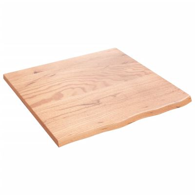 vidaXL Étagère murale marron clair 60x60x2 cm bois chêne massif traité