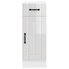 vidaXL Armoire de cuisine Lucca blanc brillant bois ing&eacute;nierie