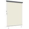 vidaXL Store Roulant Ext&eacute;rieur Ray&eacute; R&eacute;glable Cr&egrave;me 220 x 250 cm tissu