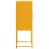 vidaXL Buffet jaune moutarde 36x39x107 cm acier