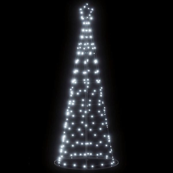 vidaXL Sapin de No&euml;l &agrave; LED 200 LED blanc froid 180 cm