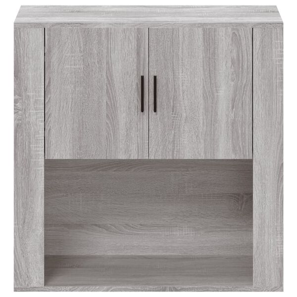 vidaXL Armoire murale Sonoma gris 80x33x80 cm Bois d'ing&eacute;nierie