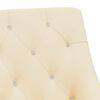 vidaXL Chaises pivotantes &agrave; manger lot de 6 Cr&egrave;me Velours