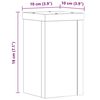 vidaXL Supports pour plantes 2 pcs ch&ecirc;ne artisanal bois d'ing&eacute;nierie