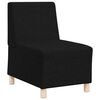 vidaXL Unité de Sofa Modulaire Sans Accoudoirs 2 pcs Noir