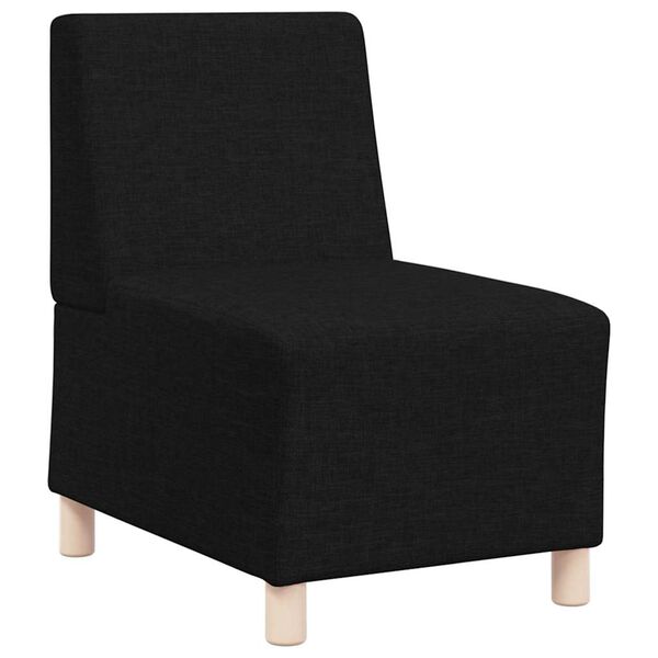 vidaXL Unité de Sofa Modulaire Sans Accoudoirs 2 pcs Noir