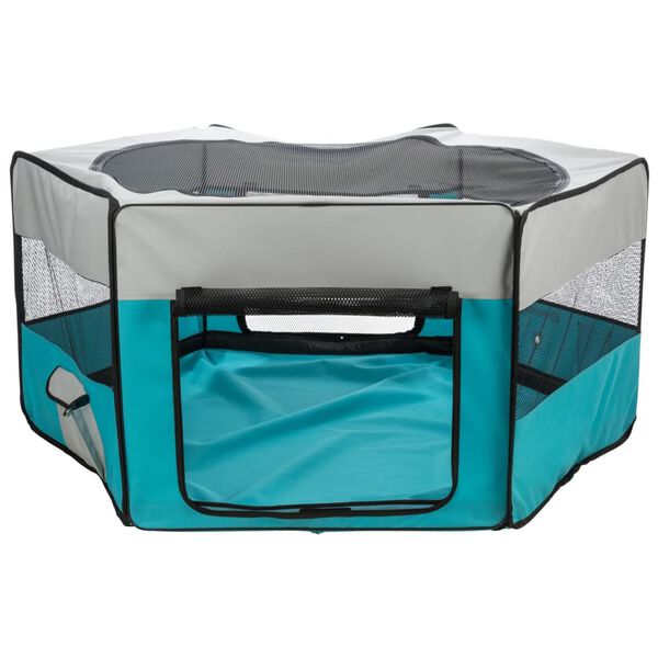 TRIXIE Enclos pour petits animaux 150x65 cm Turquoise et gris clair