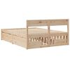 vidaXL Cadre de lit sans matelas 135x190 cm bois de pin massif