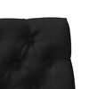 vidaXL T&ecirc;te de lit capitonn&eacute;e Noir 75 cm Pin massif