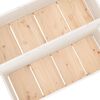 vidaXL Jardini&egrave;re Blanc 110x84x75 cm Bois massif de pin
