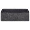 vidaXL Lavabo Noir 40x40x12 cm Marbre