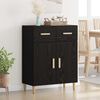 vidaXL Buffet Ch&ecirc;ne noir 34 x 69,5 x 89 cm Bois d'ing&eacute;nierie