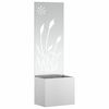vidaXL &Eacute;cran de confidentialit&eacute; de jardin Fretwork Argent&eacute; 50 x 140 cm