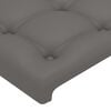 vidaXL Tête de lit Gris 160x5x118/128 cm Similicuir
