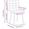 vidaXL Chaises &agrave; manger lot de 2 Rouge bordeaux Velours