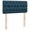 vidaXL Sommier &agrave; lattes de lit avec matelas bleu 80x200 cm velours