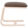 vidaXL Repose-pied Marron fonc&eacute; 51x41x40 cm Tissu