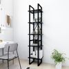 vidaXL Biblioth&egrave;que &agrave; 5 niveaux Noir 40x30x175 cm Bois ing&eacute;nierie