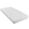 vidaXL Lit avec matelas Gris fonc&eacute; Tissu 160x200 cm