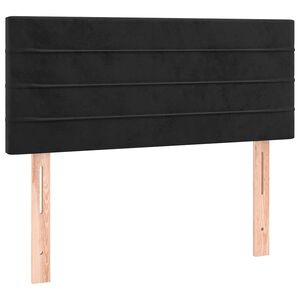 vidaXL T&ecirc;te de lit Noir 100x5x78/88 cm Velours