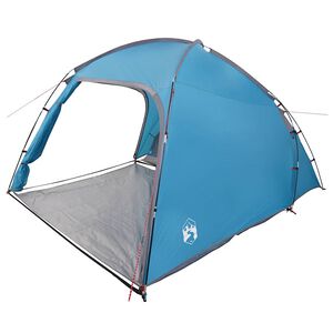 vidaXL Tente Cabane 2 personne Bleu taffetas