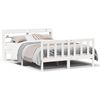 vidaXL Cadre de lit sans matelas blanc 120x200 cm bois de pin massif