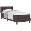 vidaXL Lit boxspring avec matelas Marron fonc&eacute; 80 x 200 cm