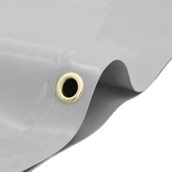 vidaXL Bâche gris Ø 2,8 m 650 g/m²