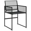 vidaXL Ensemble &agrave; manger de jardin 15 pcs noir r&eacute;sine tress&eacute;e