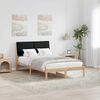 vidaXL Cadre de lit Marron et noir 120 x 190 cm Bois massif en pin