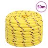 vidaXL Corde de bateau Jaune 20 mm 50 m Polypropyl&egrave;ne