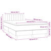 vidaXL Sommier &agrave; lattes de lit avec matelas Rose 120x200 cm Velours
