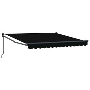 vidaXL Auvent r&eacute;tractable Noir 350 x 250 cm