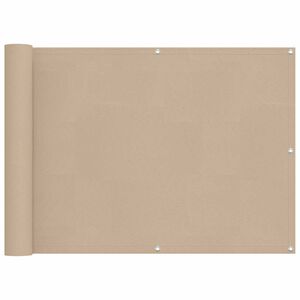 vidaXL &Eacute;cran de balcon 75 x 200 cm Tissu Oxford Rectangulaire Beige
