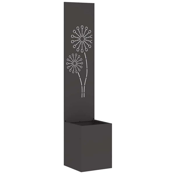 vidaXL Écran de confidentialité de jardin Fretwork Noir 32 x 140 cm