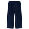 Pantalons pour enfants velours c&ocirc;tel&eacute; bleu marine 116