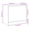 vidaXL Armoire &agrave; chaussures blanc 80x42x69 cm bois d'ing&eacute;nierie