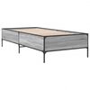 vidaXL Cadre de lit sans matelas sonoma gris 100x200 cm