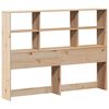 vidaXL Lit biblioth&egrave;que sans matelas 160x200 cm bois massif de pin
