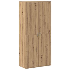 vidaXL Haut de Mobilier avec &eacute;tag&egrave;re ch&ecirc;ne artisanal 80 x 39 x 178 cm