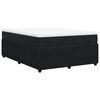 vidaXL Sommier &agrave; lattes de lit avec matelas Noir 140x190 cm Velours