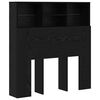 vidaXL Cabinet de T&ecirc;te de Lit Ch&ecirc;ne noir Bois d'ing&eacute;nierie