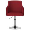vidaXL Chaise &agrave; manger Rouge bordeaux Tissu