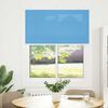 vidaXL Store pliss&eacute; bleu 110x150 cm largeur du tissu 109,4cm polyester