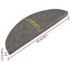 vidaXL Tapis d'escalier auto-adh&eacute;sifs 10 pcs gris 56x17x3 cm
