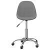 vidaXL Chaises pivotantes &agrave; manger lot de 6 Gris clair Tissu