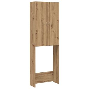 vidaXL Meuble pour machine &agrave; laver ch&ecirc;ne artisanal 64x25,5x190 cm
