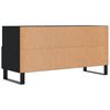 vidaXL Meuble TV noir 102x36x50 cm bois d'ing&eacute;nierie