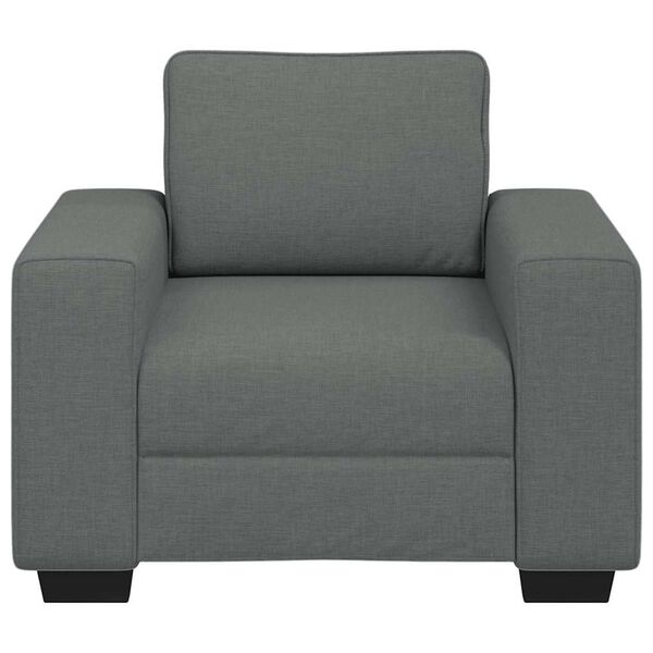 vidaXL Fauteuil gris fonc&eacute; 100x77x82 cm tissu