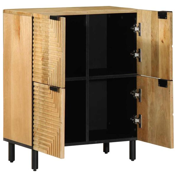 vidaXL Buffet marron 60x33x75 cm bois massif de manguier